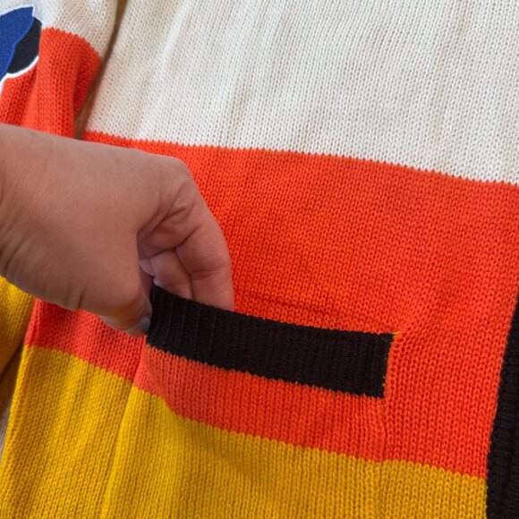 Disney Her Universe Halloween Striped Cardigan Mickey Candy Corn Small NWT - Picture 4 of 10